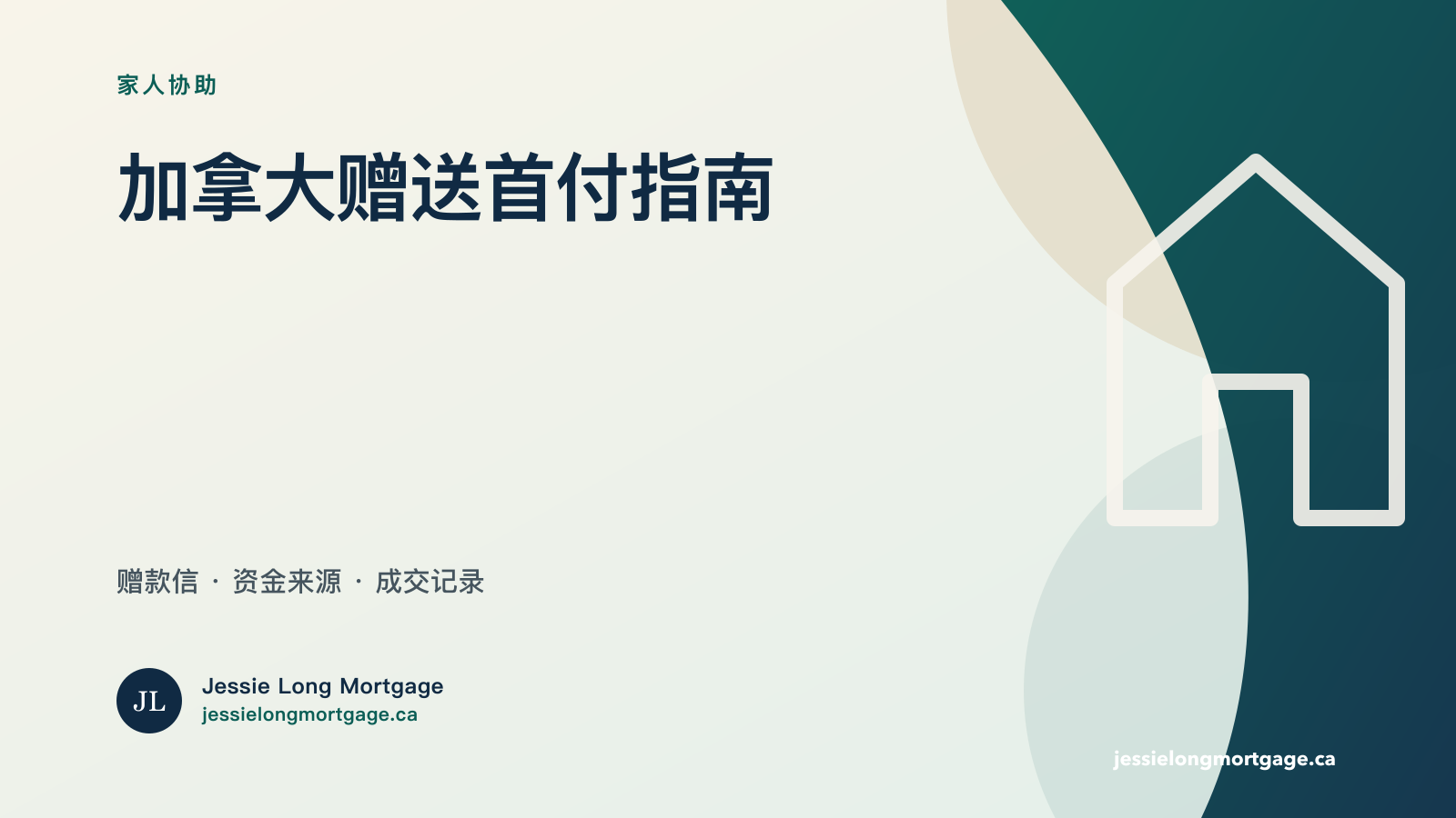 加拿大父母赠送首付 gift letter 与银行记录指南