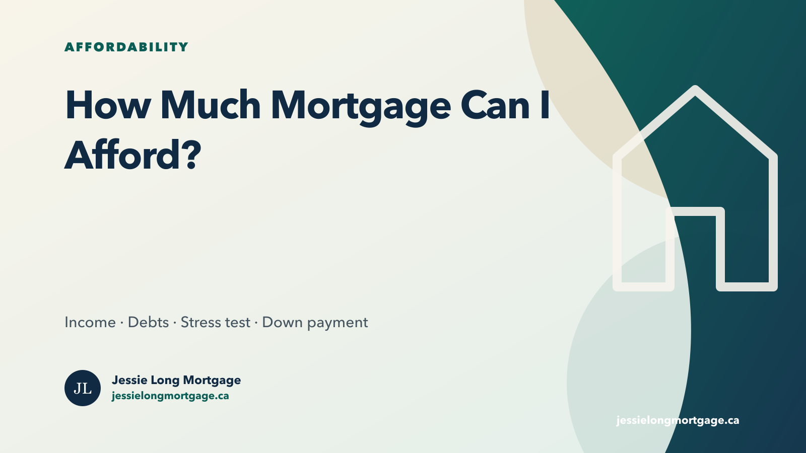 How Ontario mortgage affordability is calculated from income debts and down payment