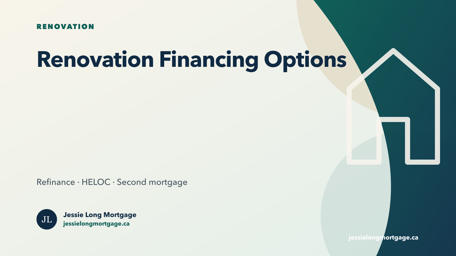 Renovation financing refinance HELOC second mortgage comparison